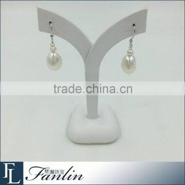 Fashion silver baroque pearl earring accessories