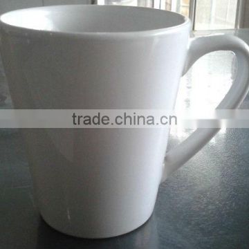 V shape cup for ceramic advertising mug