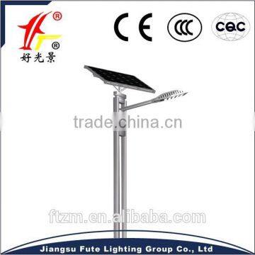 Solar led street lighting system with pole, single arm LED source 36 watt