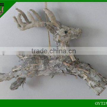 Festival natural material birch Christmas deer