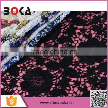 China supply water dissolving embroidered lace