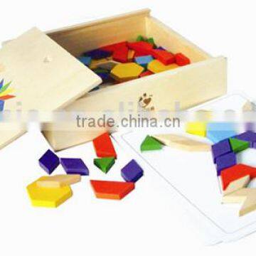 educational toys kids wooden playing puzzle pieces, wooden magnetic puzzle box