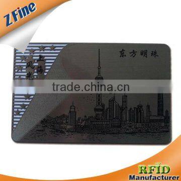 cheap membership metal card / metal business card manufacturer in China