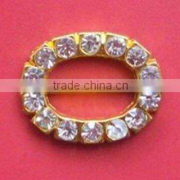 15mm gold plated rhinestone buckle