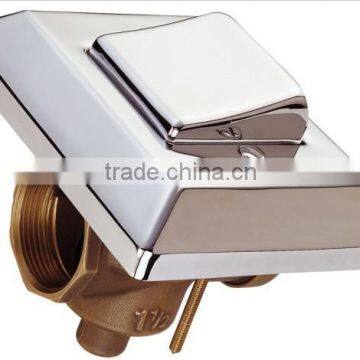 In wall mounted WC flush valve of bathroom accessories