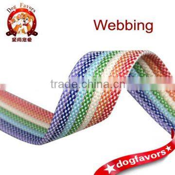 Colorful cotton polyester webbing, color belt strap, garment bags diy ribbon