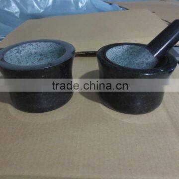 black granite mortar and pestle