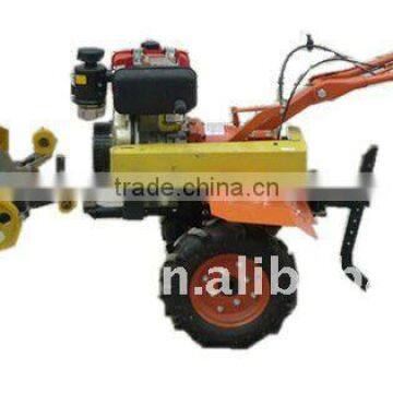 6hp diesel power tiller with mower