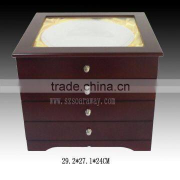 2015 new Wooden Jewelry box ,14 hot selling jewellery boxcosmetic packaging boxes luxury jewellery box