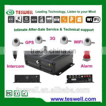 4ch dual SD card MDVR with 3G,GPS,WIFI people counting