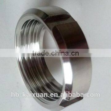 ASTM standard stainless steel sanitary nut with chain and clip with manufacture