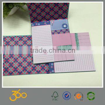 custom logo print memo pad, school supply memo pad with pen