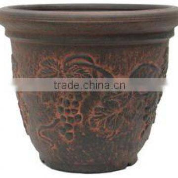 cheap wholesale chinese ceramic glazed flower pot painting designs