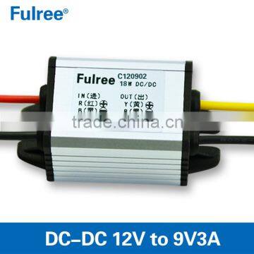 waterproof DC-DC converter 12v12v-22v to 9v2a step down power converter, car power supply module