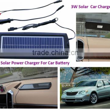 Wholesale 12V dual solar car battery charger for universal car