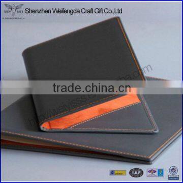Leather A5 menu cover with elasticated cord high quality wine list presenter