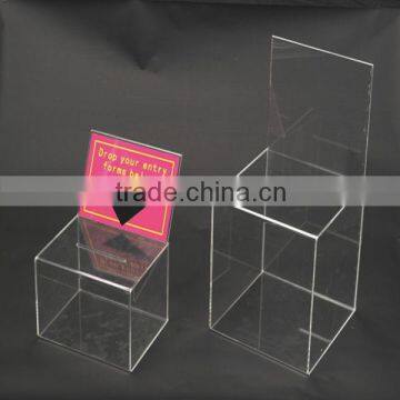 hot sale clear acrylic ballot box foshan huisen