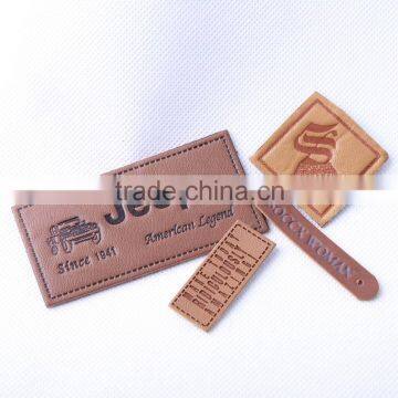 New Fashion Design custom jean jacket leather patches for kids clothes
