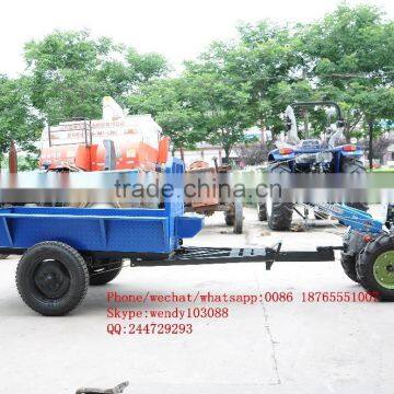 Mini Walking tractor trailer, walking tipping back trailer