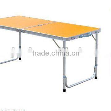 Yellow camping table(aluminum picnic table)