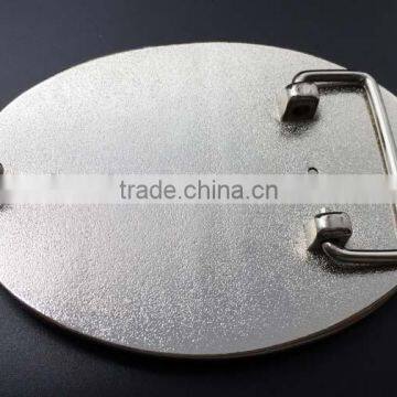 Nickel Plated Metal Name Plate Belt Buckles photo-4