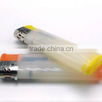 Hot Selling Semi Transparent Colored Plastic Lighter photo-5