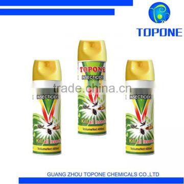 China Manufacturer TOPONE Brand 400ML Insecticide Spray Pest Control