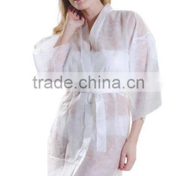 Disposable non woven PP kimono robe