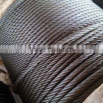 Ungalvanized & Oiled Steel Wire Rope Manufacturer With 6*25Fi+IWRC