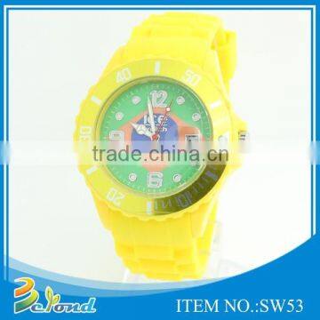 Popular promotional cheaper waterproof silicone watch