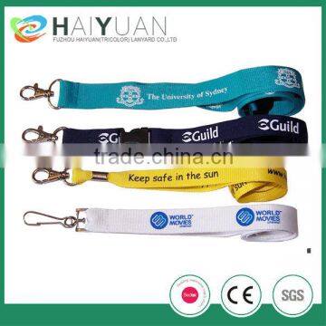 Fuzhou Tricolor lanyard with screen printed your own LOGO                        
                                                Quality Choice