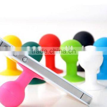 Newest colorful silicone mobile suction stand/mobile phone silicone holder stand suction