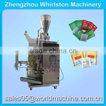 DXDC-6 trangle/flat small tea bag packing machine with string and tag