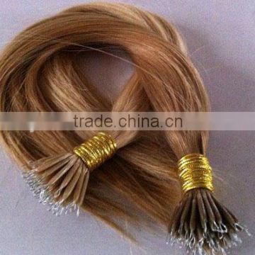 Grade AAAAA 100% Virgin Russian haiar, nano ring hair extensions