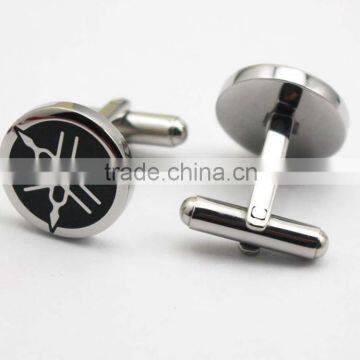 Factory Wholesale Casual Men Stainless Steel Cufflink With Logo photo-3