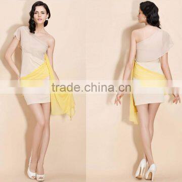 Wholesale High End One Shoulder Sexy Evening Dress Turkey