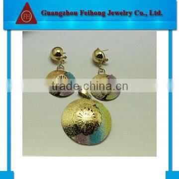 2014 Manufacturer wholesale fashion round shell earrings