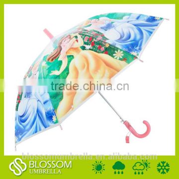 Auto open cartoon design Kids Umbrella fancy princess cartoon