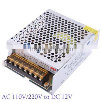Dual Input AC 110V/220V to DC 12V 8.5A 100W Voltage Transformer Switch Power Supply for Led Light Strips