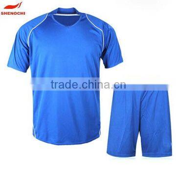 China dongguan factory export custom wholesale blank football suit