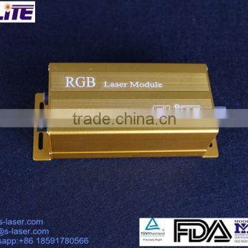 Customized 445nm 520nm 635nm Combined 40mw RGB Free Space Laser Module with TTL and Analog Modulation, Divergence<0.6mrad