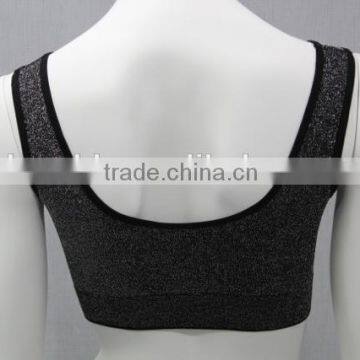 Seamless Lurex Shiny Glitter Bra photo-2