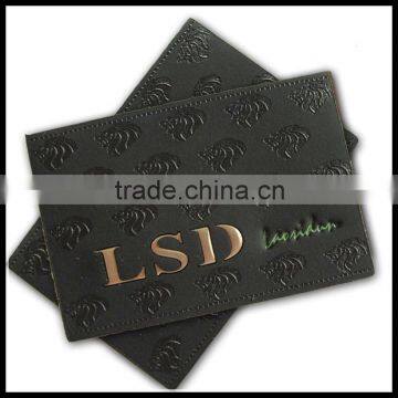 2015 Popular leather label wholesale leather patch for Jeans