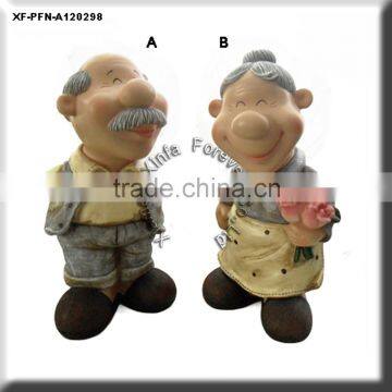 hand painting resin garden statues for sale