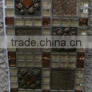 Foshan factory cheap resin mosaic crystal glass mosaic tile