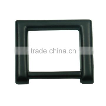 Matt black plated square ring buckle 25mm bag fittings and accessories