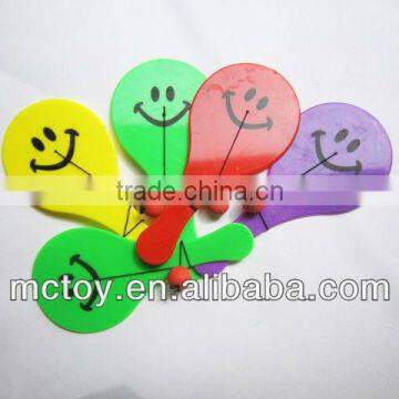 Factory supplier mini size smile paddle ball games plastic ball maze game