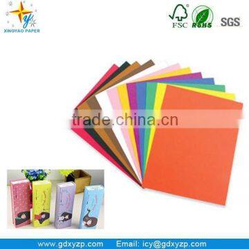 Recycled Colored Yellow Board Paper Glossy Art Paper Card photo-4