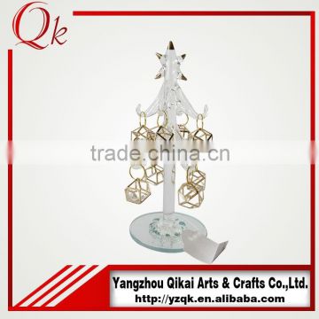 Manufacturer of glass christmas tree with new style pendants