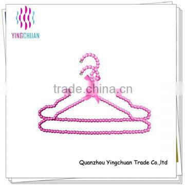 Plastic material boutique wedding dress pearl bead hanger                        
                                                                                Supplier's Choice